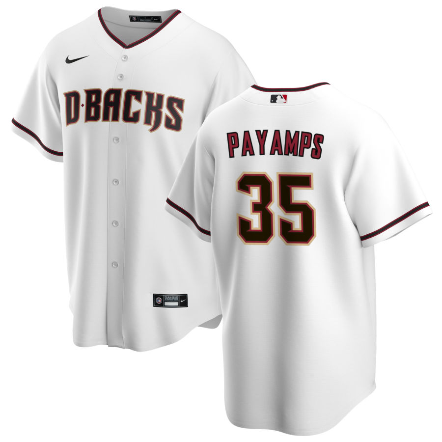 Nike Men #35 Joel Payamps Arizona Diamondbacks Baseball Jerseys Sale-White